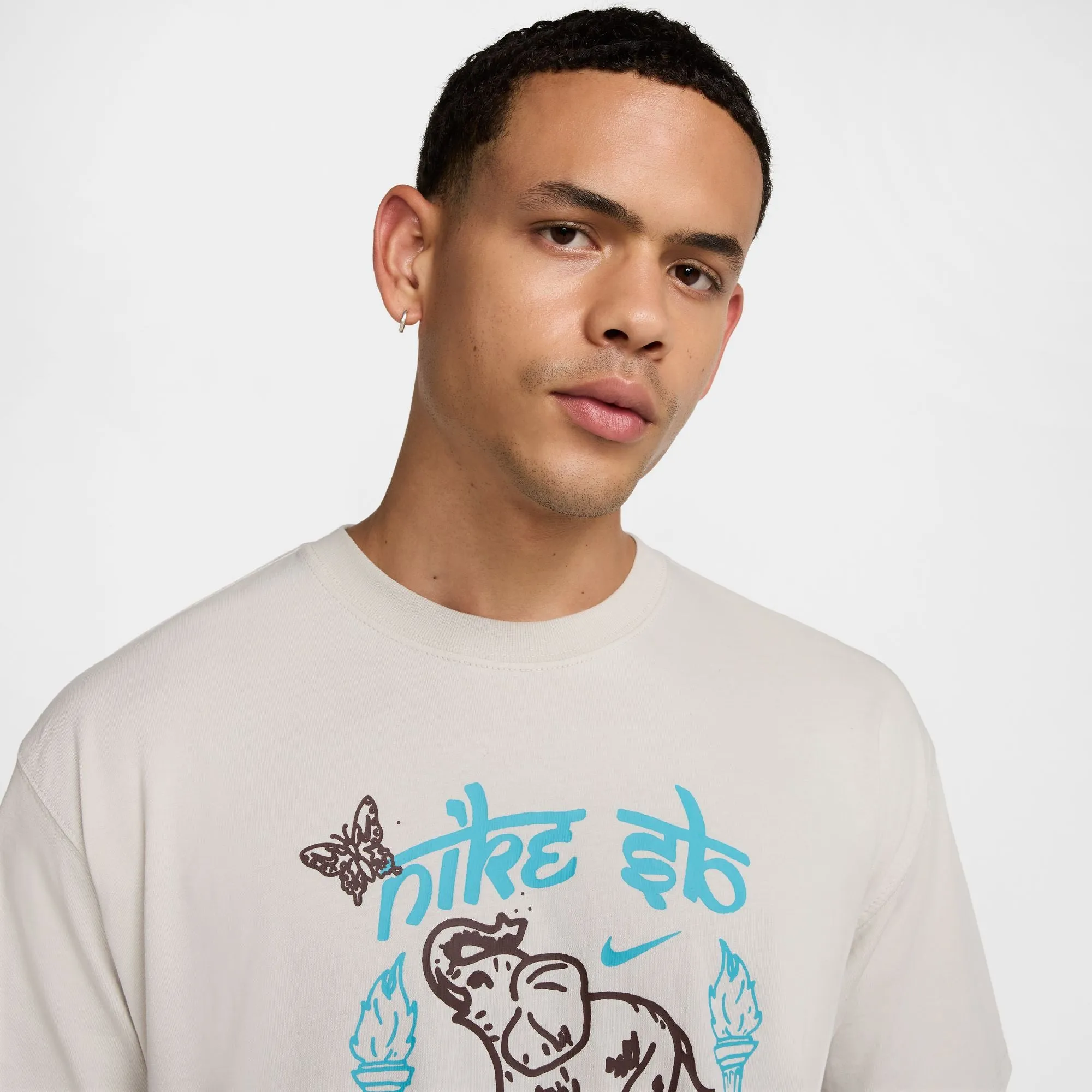 Nike SB M90 Elephant Skate Tee - Light Bone
