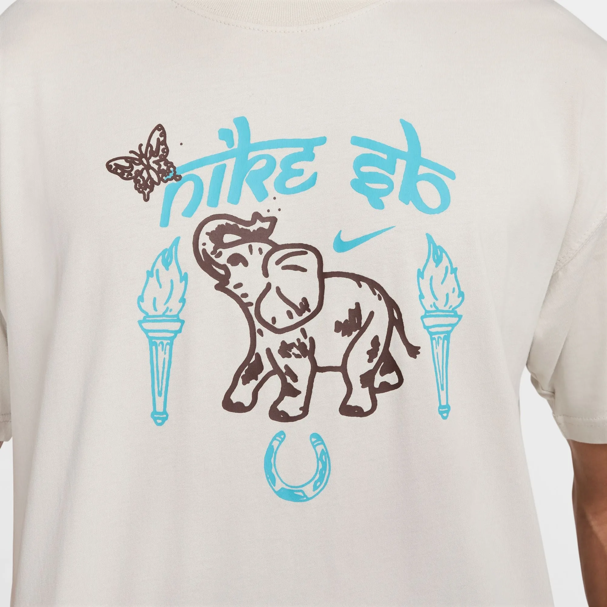 Nike SB M90 Elephant Skate Tee - Light Bone