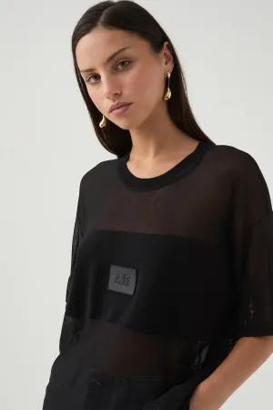 Noir Logo Knit Tee