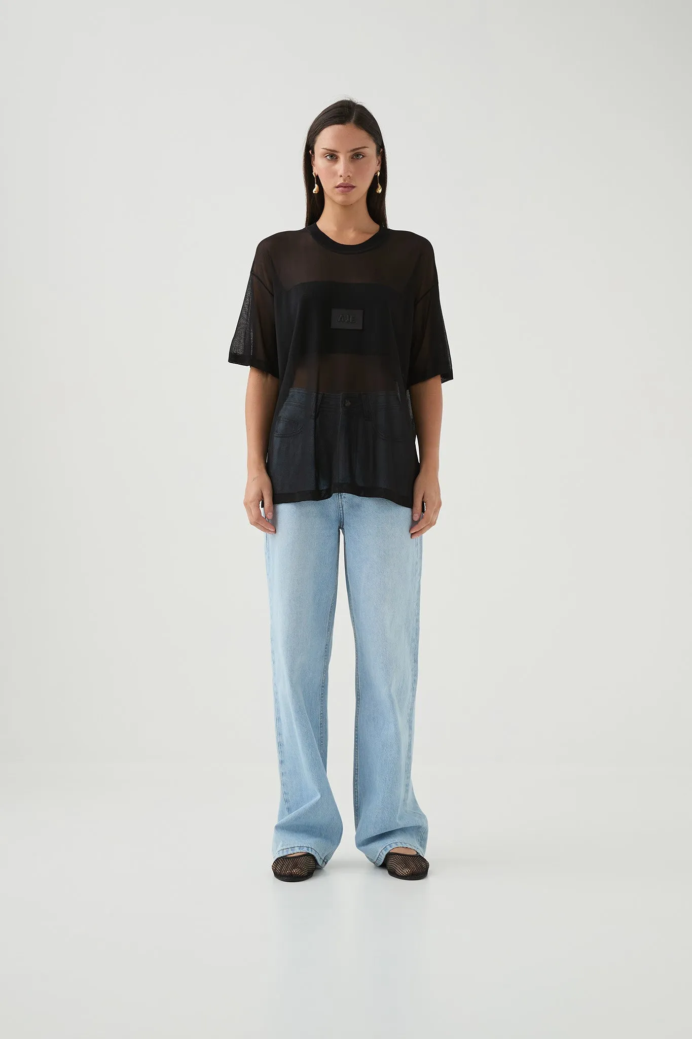 Noir Logo Knit Tee