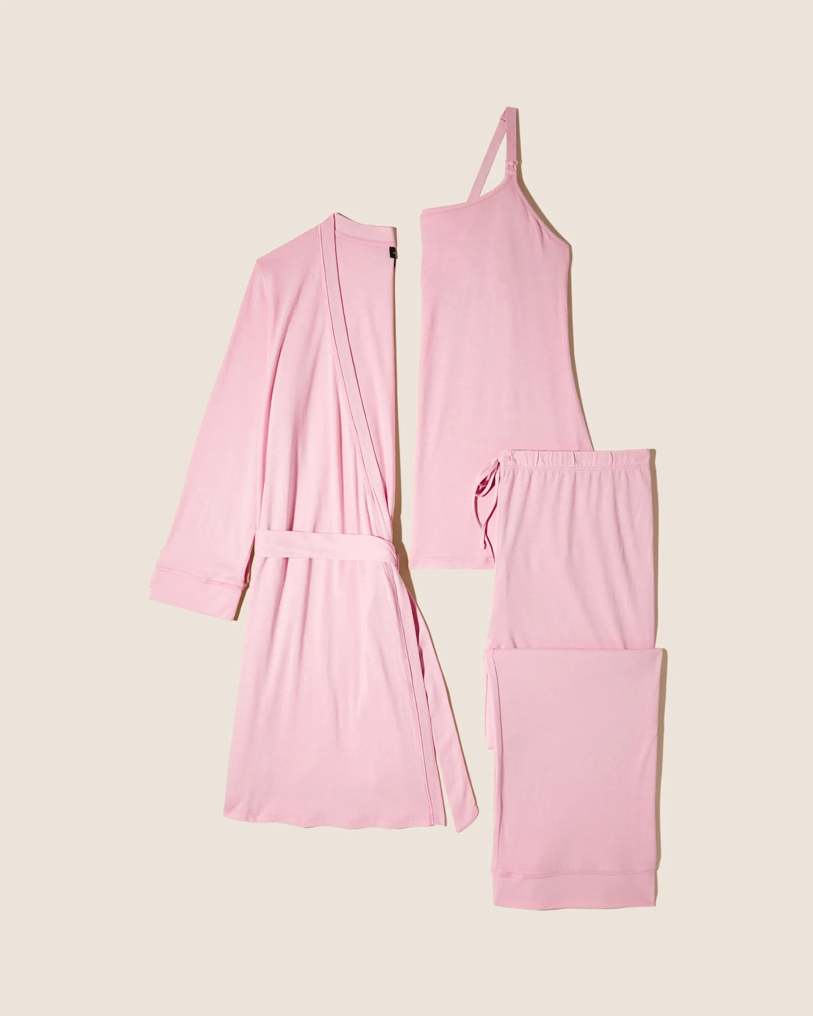 Nursing 3 Piece Pajama Set With Robe