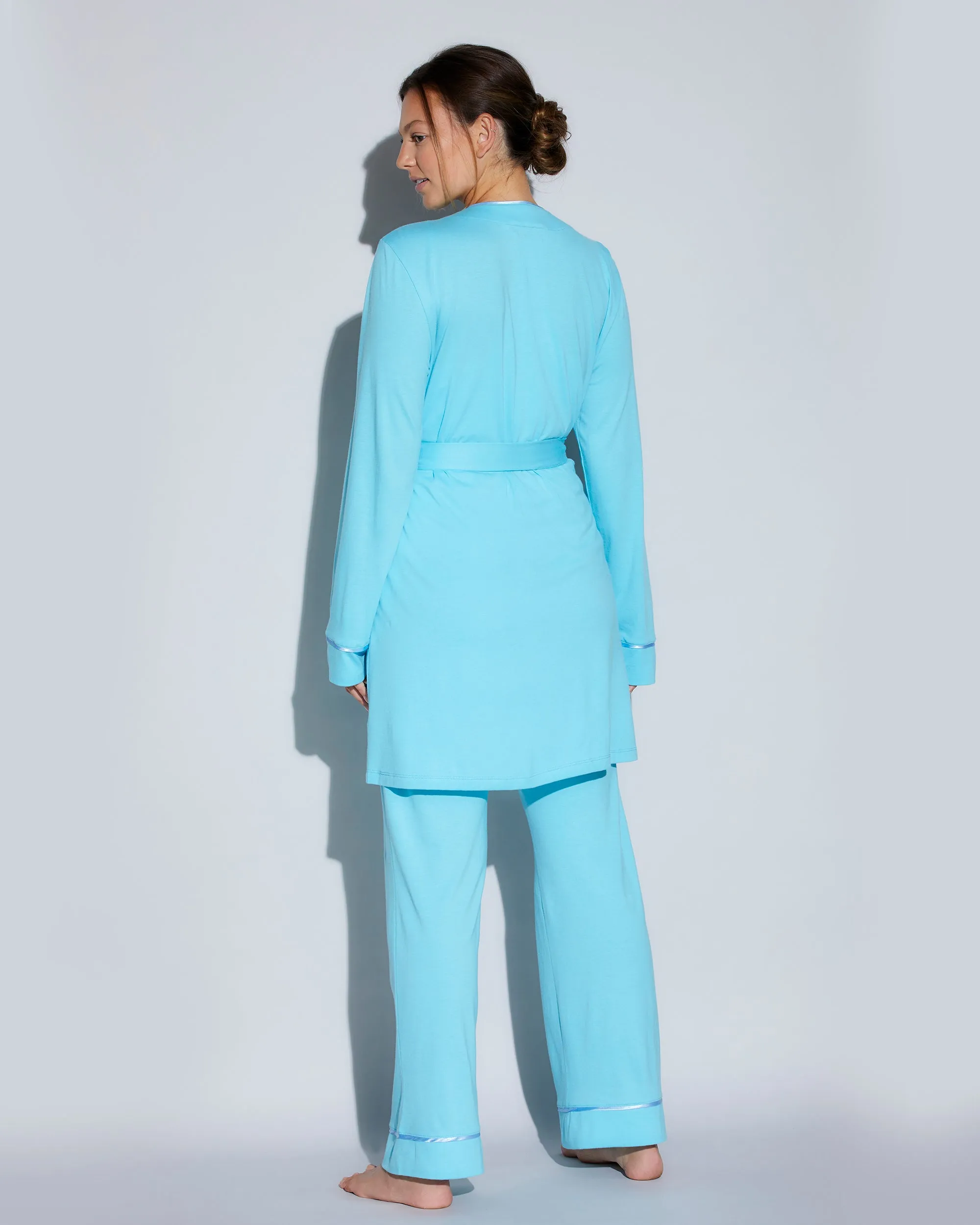 Nursing 3 Piece Pajama Set With Robe