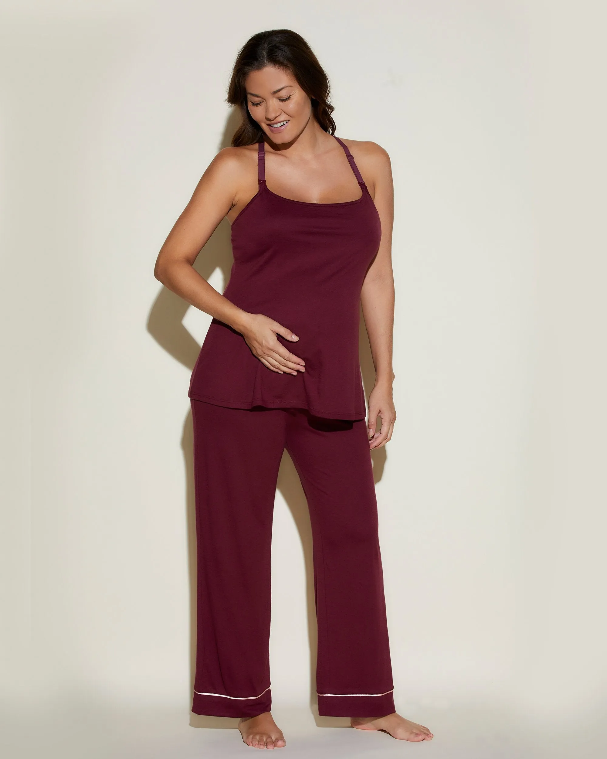 Nursing 3 Piece Pajama Set With Robe