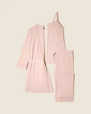 Nursing 3 Piece Pajama Set With Robe