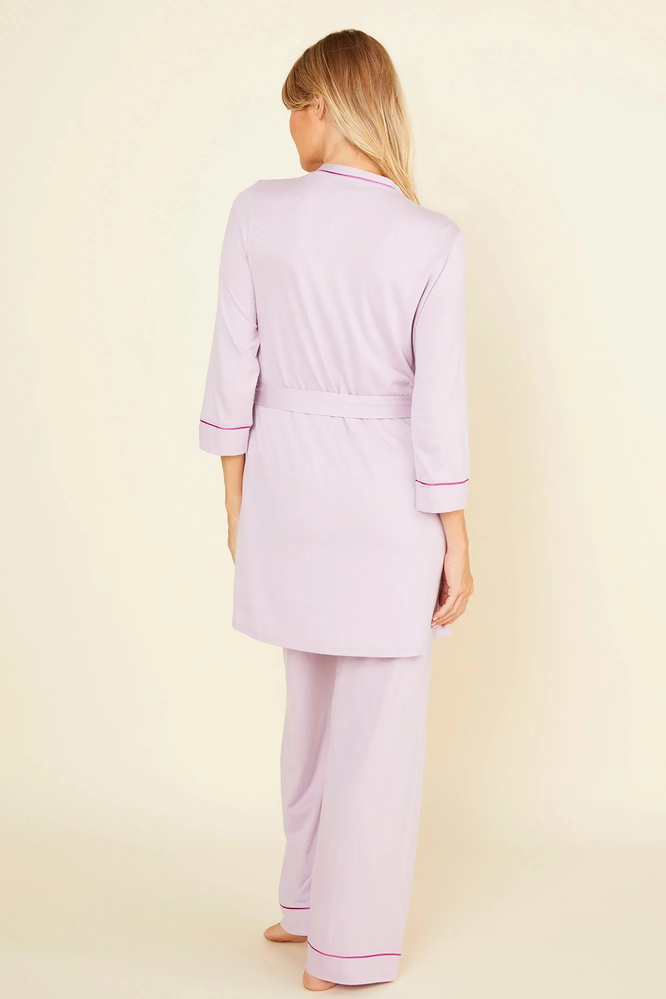 Nursing 3 Piece Pajama Set With Robe