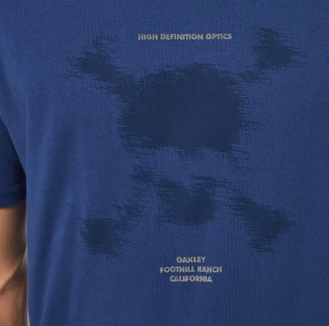 OAKLEY MENS BLURRED SCATTER SKULL TEE