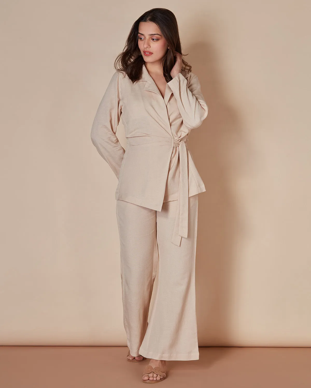 On Your Side Wrap Blazer