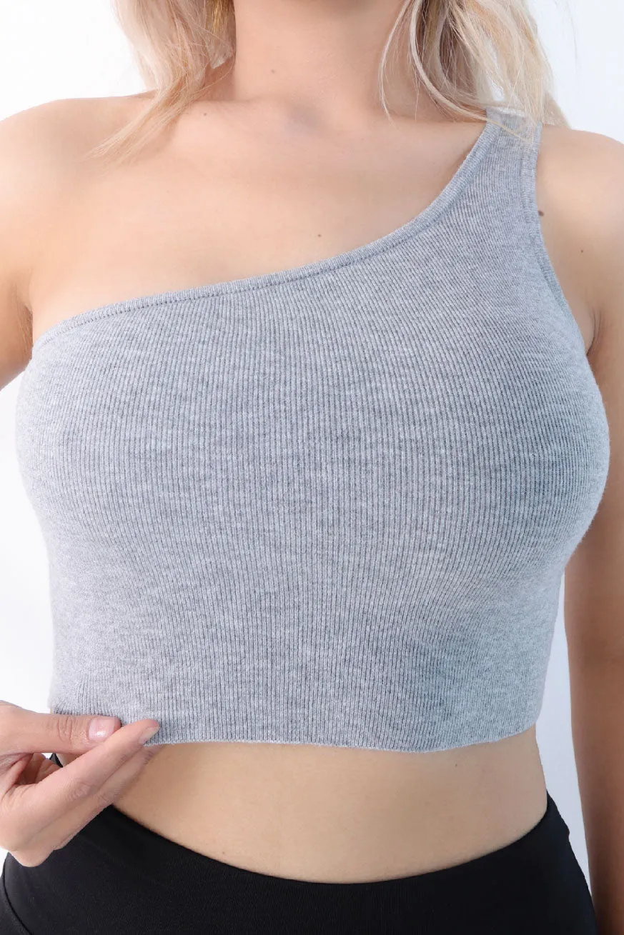 One Shoulder CROP TOPS