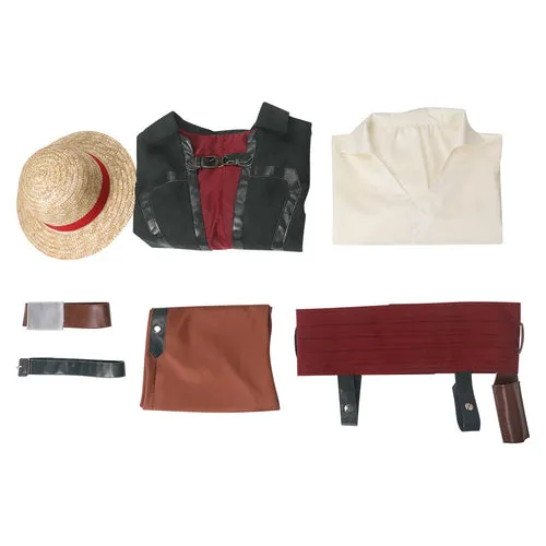 OP Red Hair Shanks Cosplay Costume