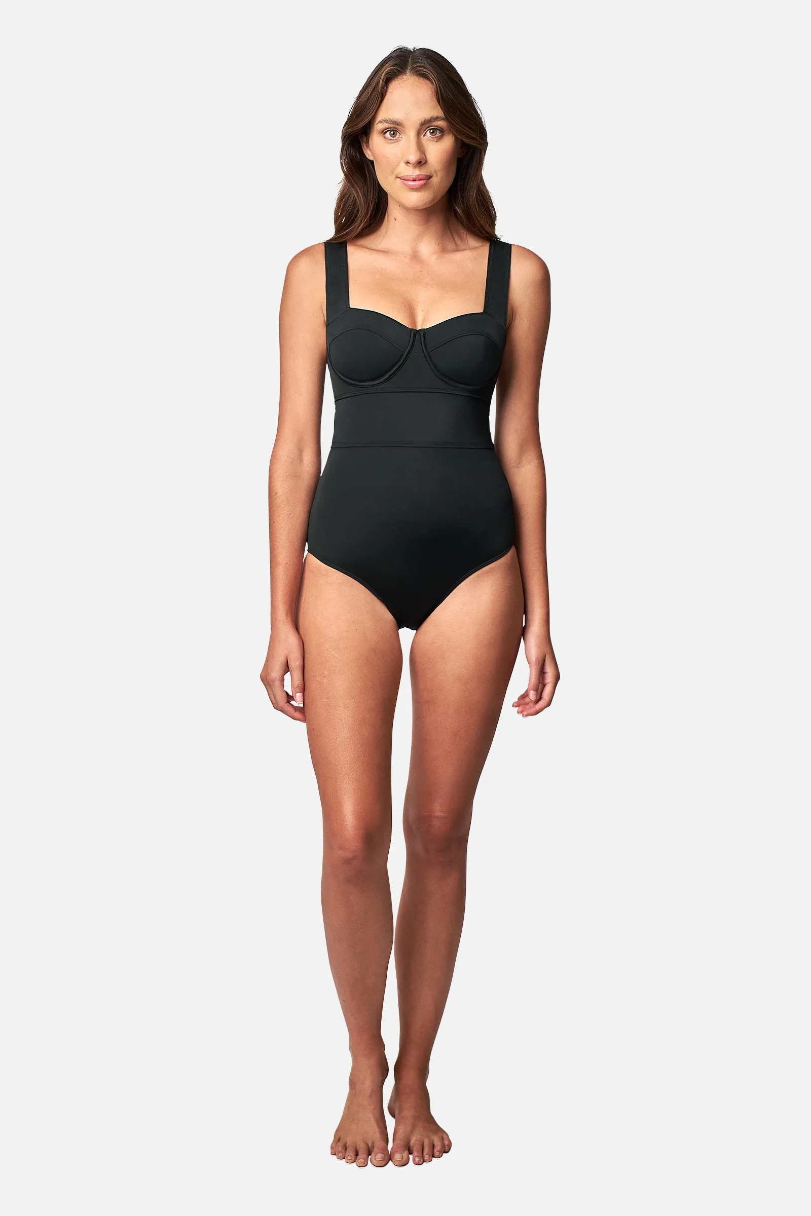 Original Bustier Balconette One Piece BLACK