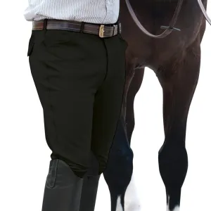 Ovation Men's EuroWeave Front Zip 4-Pocket Knee Patch Breech