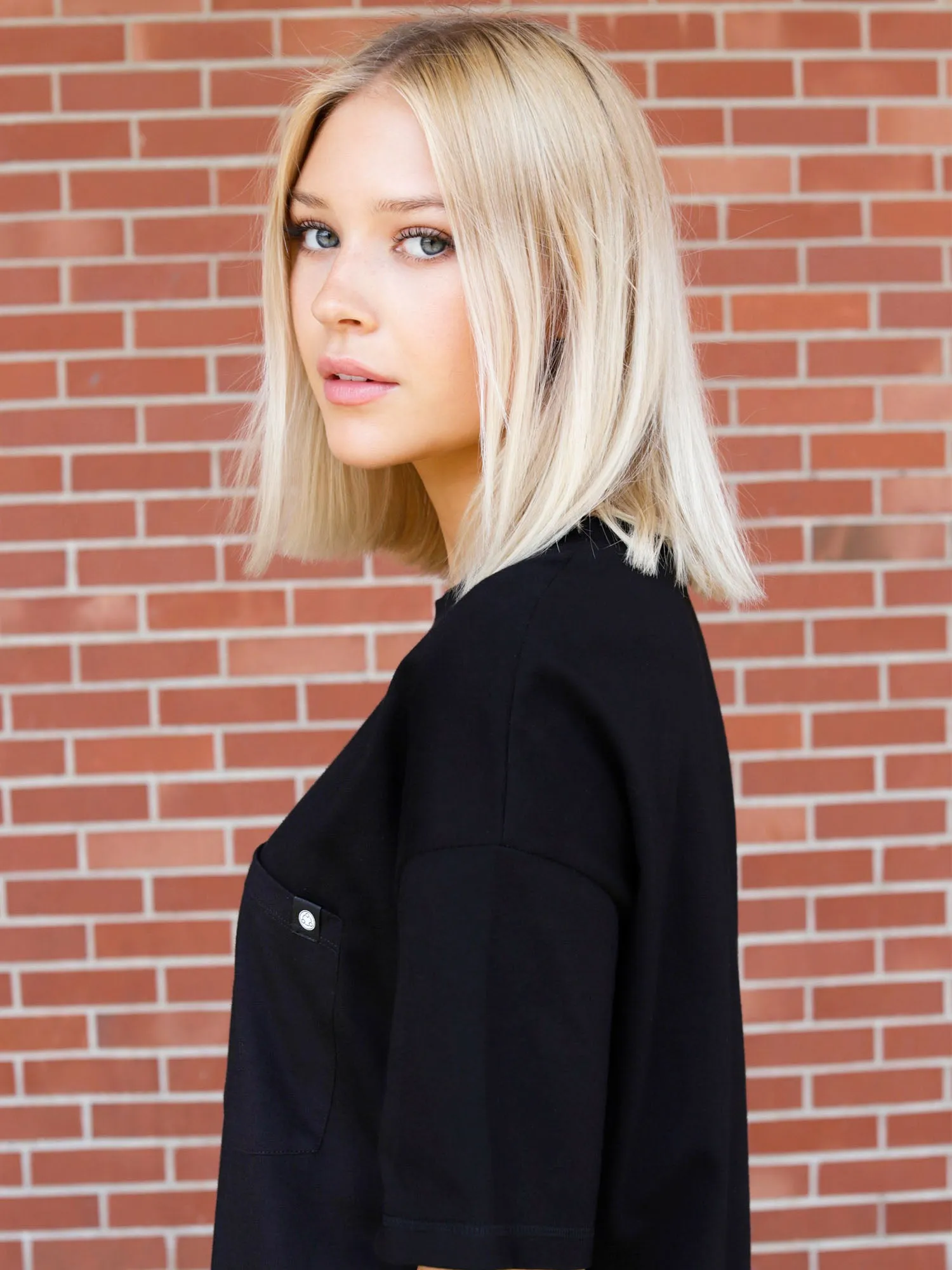 OVERSIZED POCKET TEE, BLACK