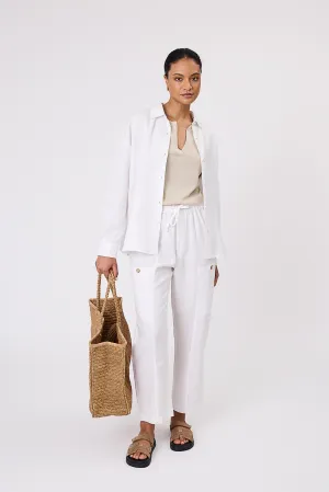 Paradise Linen Pant - White