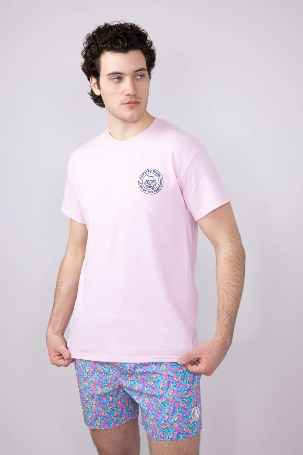 Party Pants Sippin’ T-Shirt for Men in Pink | P12518088-PINK