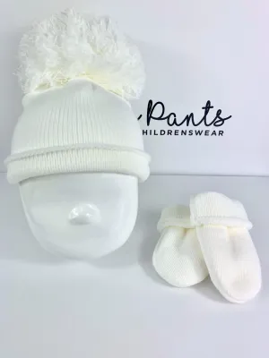 Pastels & Co Baby Hat & Mittens Set