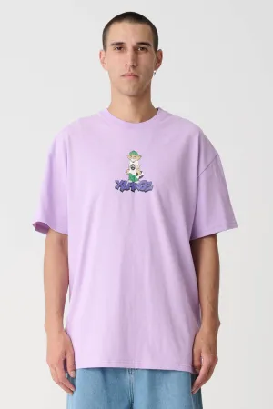 PEACE MAN TEE - LIGHT PURPLE