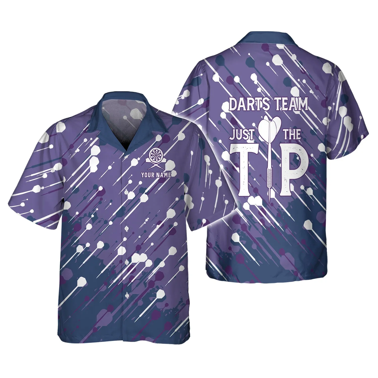 Personalized Name Darts Team, Just The Tip 3D Printed Shirts