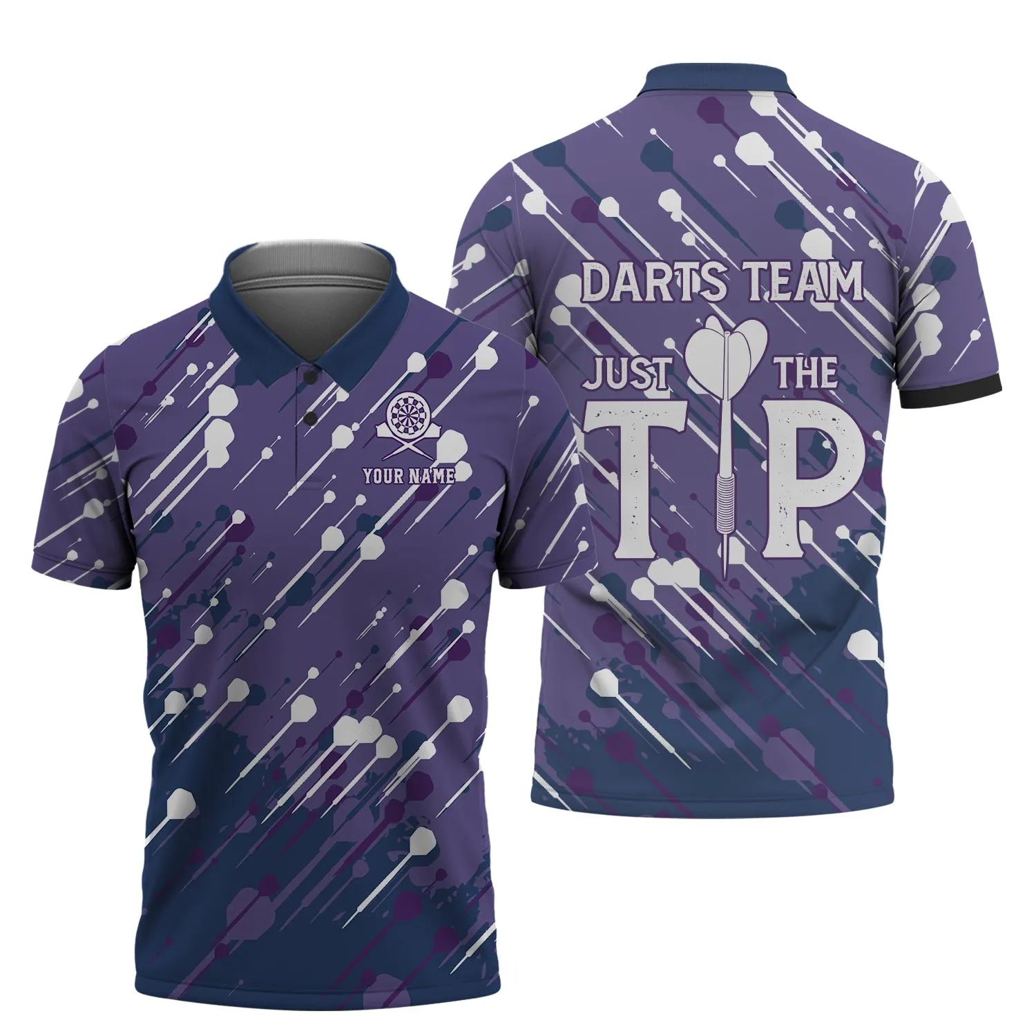 Personalized Name Darts Team, Just The Tip 3D Printed Shirts