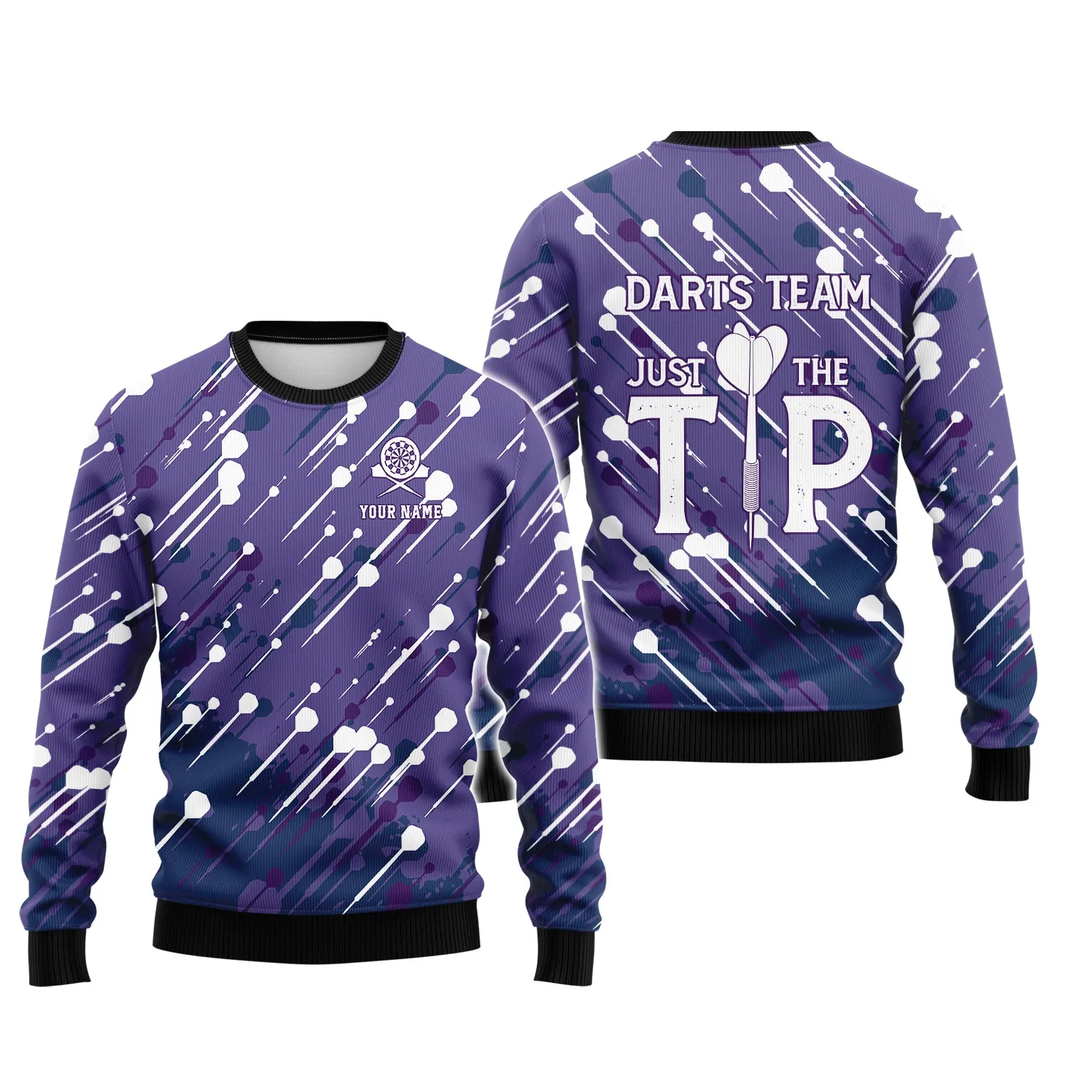 Personalized Name Darts Team, Just The Tip 3D Printed Shirts