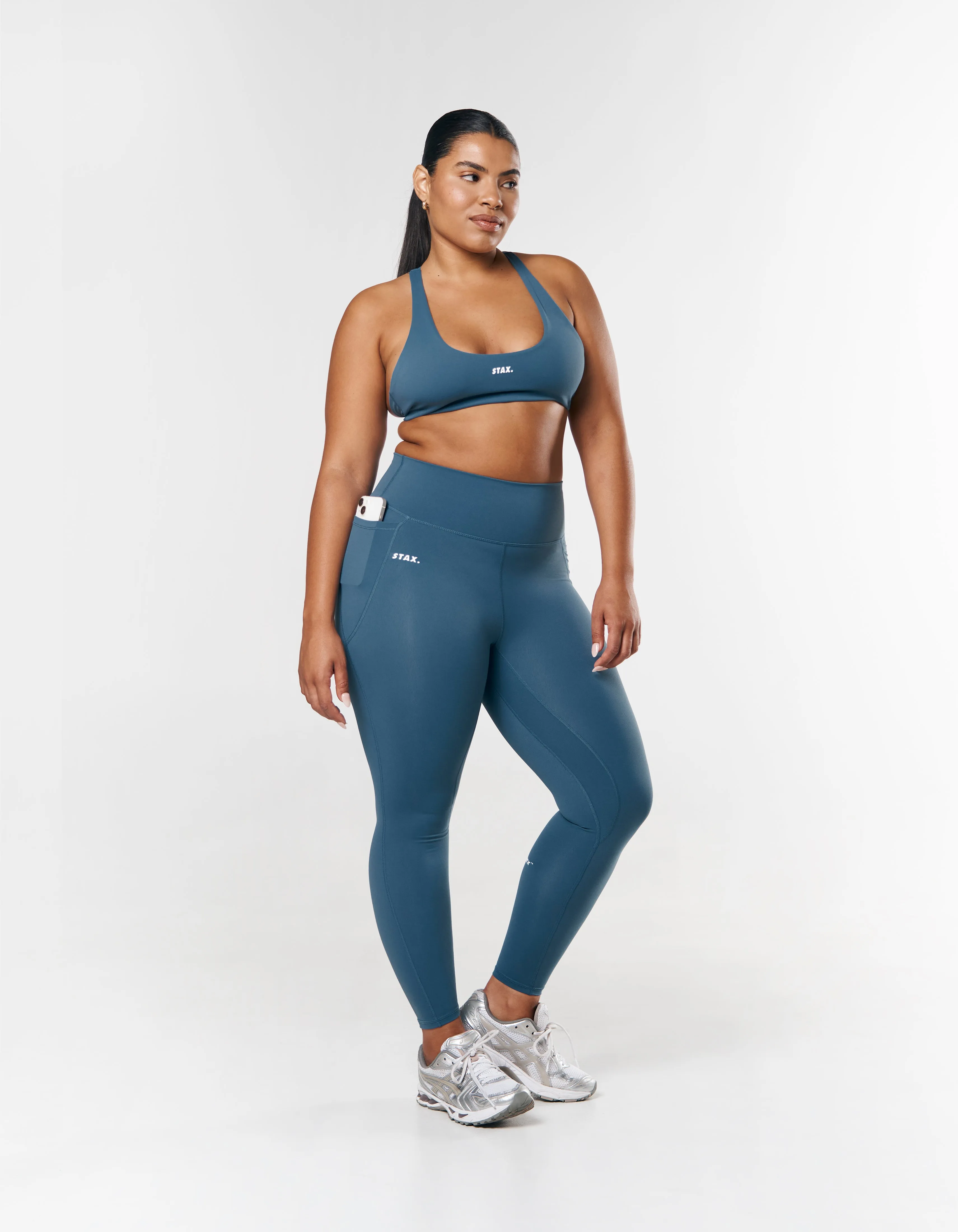 Phone Pocket Full Length Tights NANDEX ™ - Dark Blue