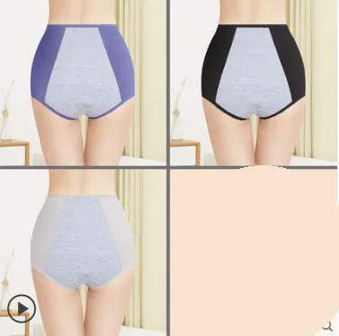 Physiological Underwear Female Leak-proof Plus Velvet Warm  Cotton  High Waist Abdomen Menstrual Period Big Aunt Health Pants