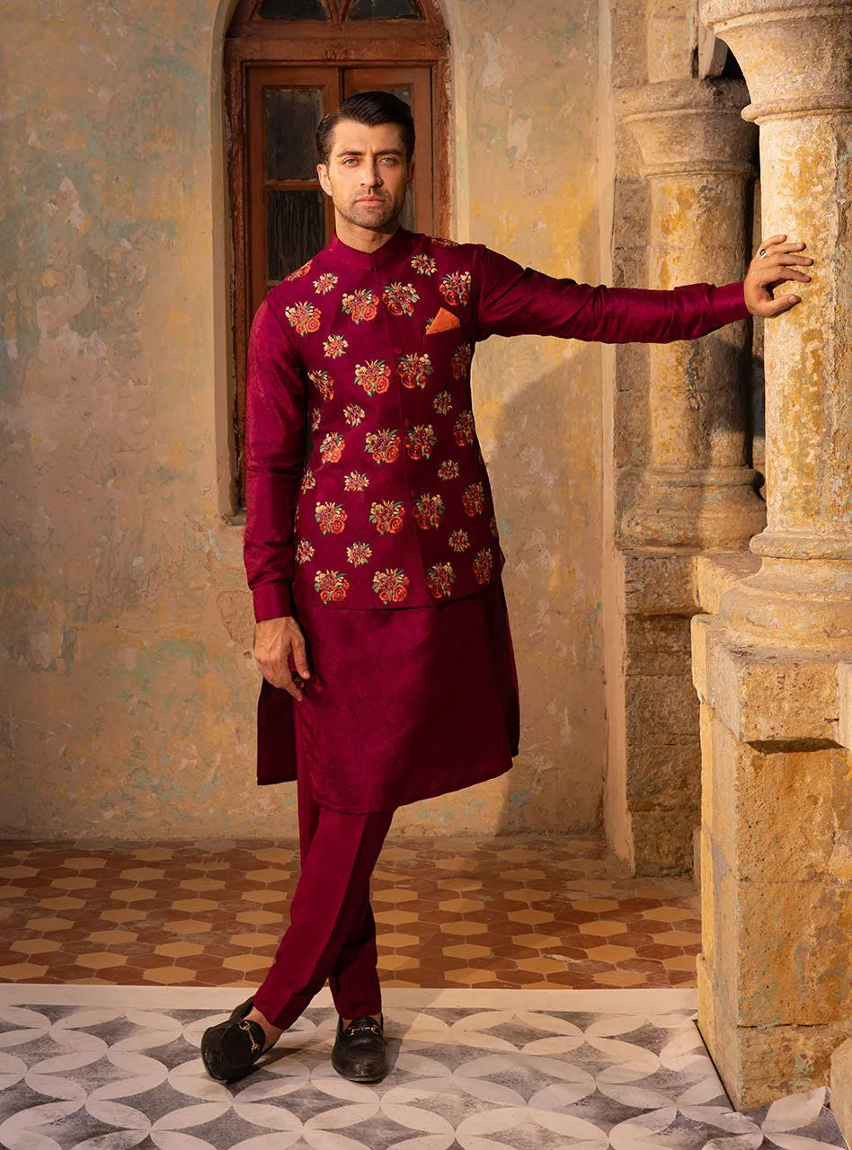 Pink Sherwani Kurta Dress for Pakistani Groom Dresses