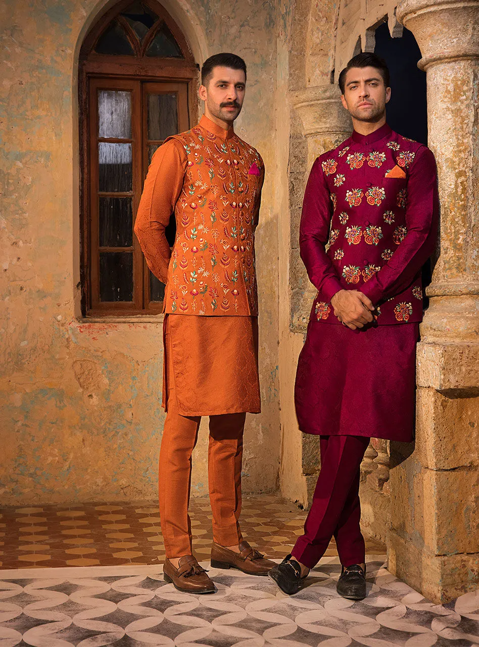 Pink Sherwani Kurta Dress for Pakistani Groom Dresses
