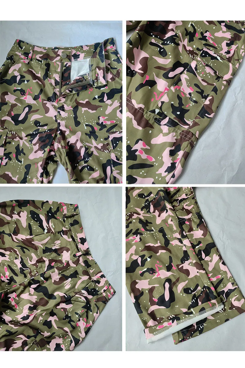 PJ0502 Camo Cargo Long Pants