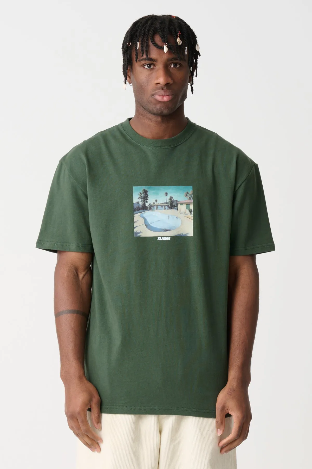 POOL SS TEE - Forest Green