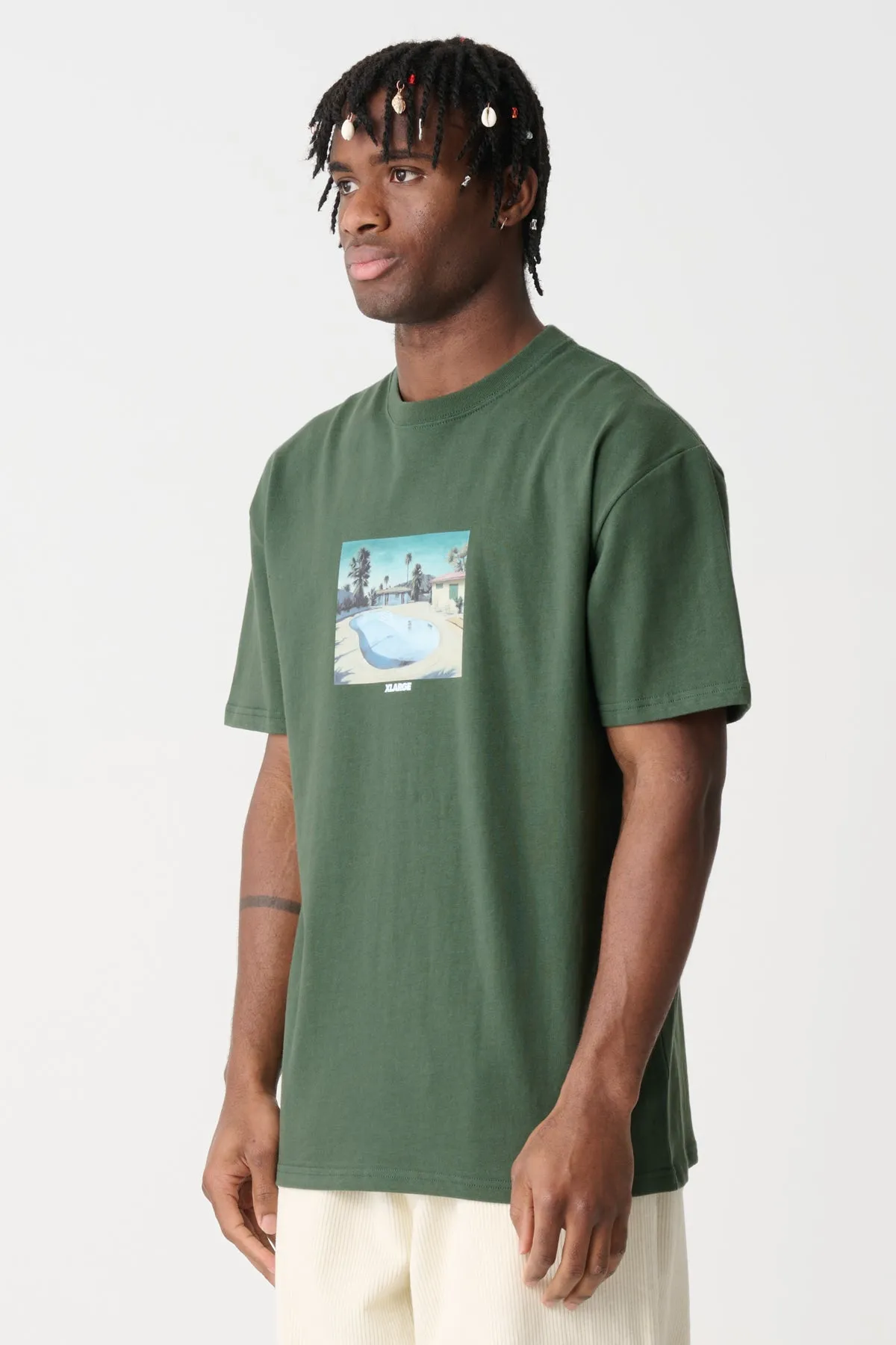 POOL SS TEE - Forest Green