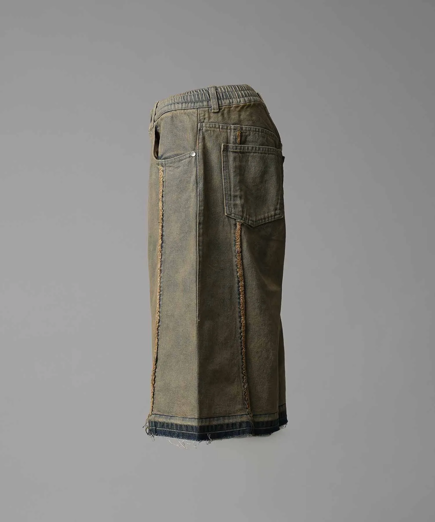 Prime-Wide Denim Shorts