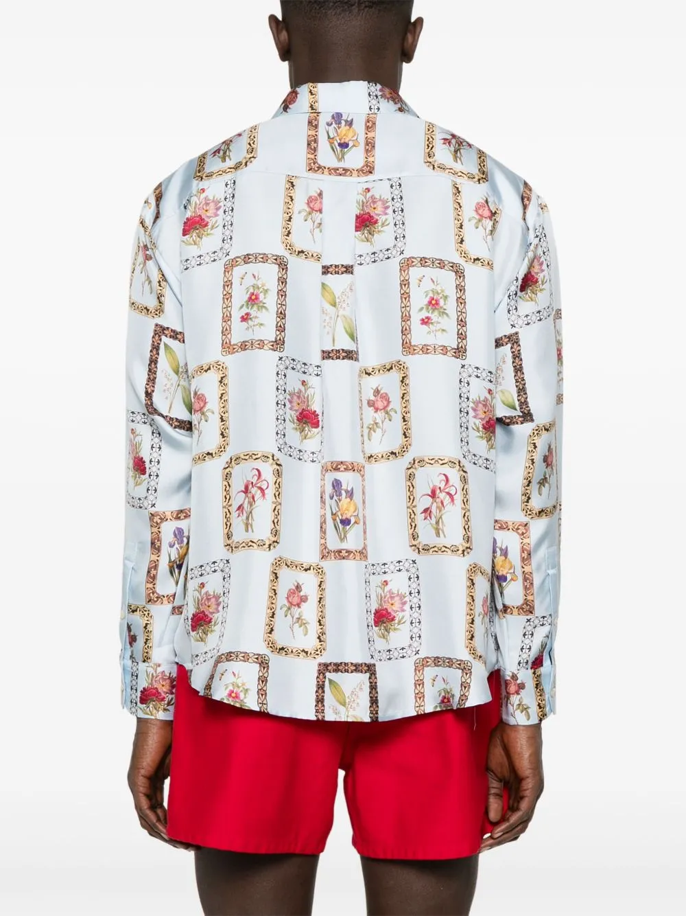 Printed silk shirt