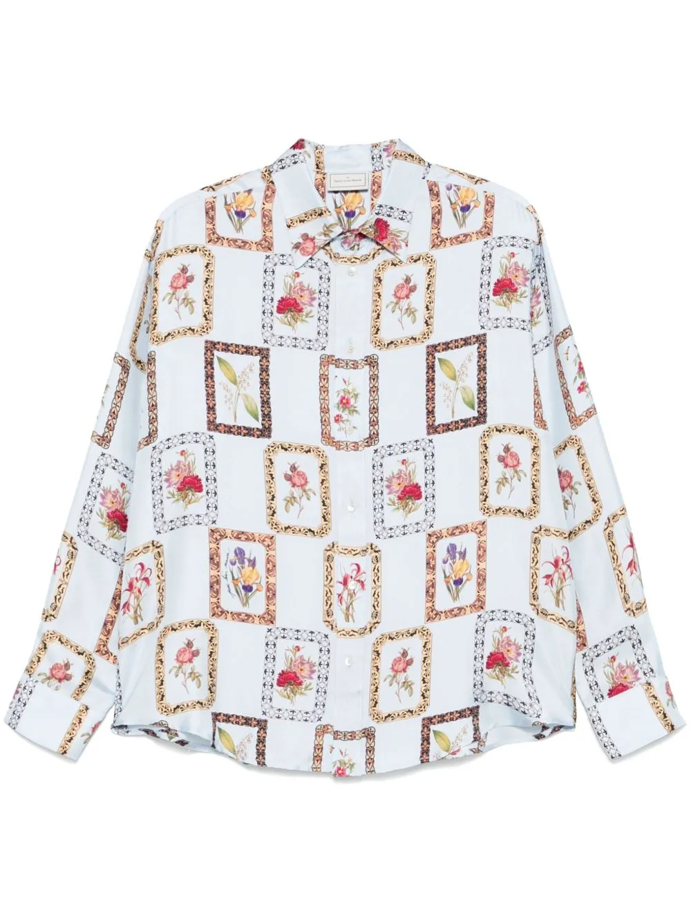 Printed silk shirt