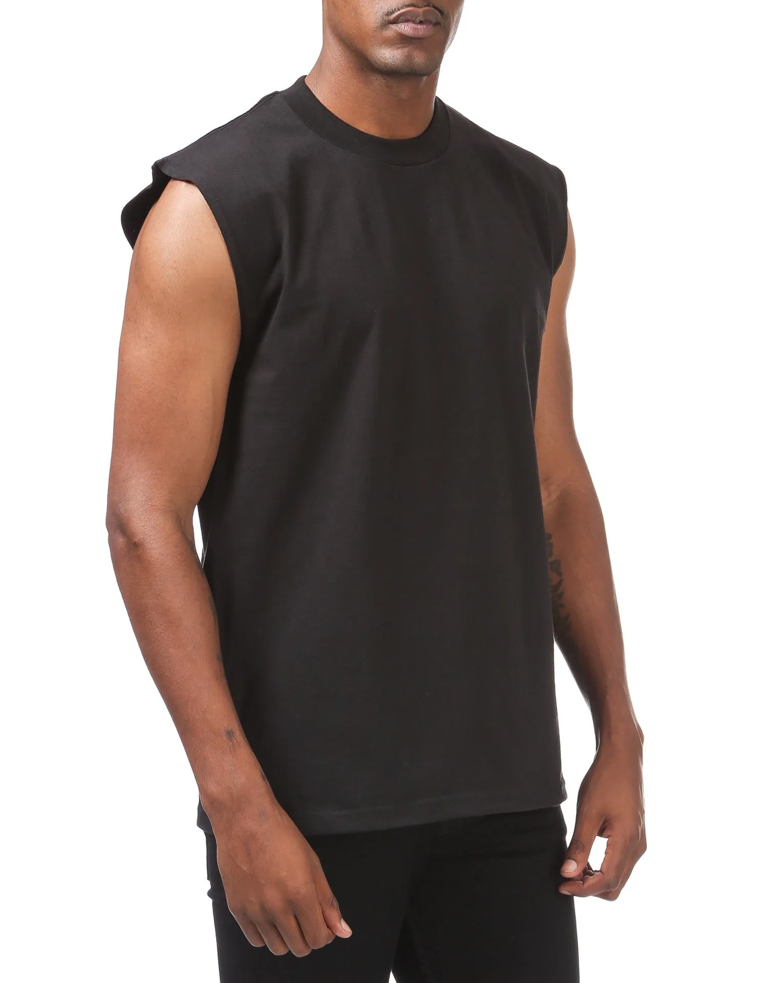 Pro Club Heavyweight Sleeveless Muscle Tee - BLACK