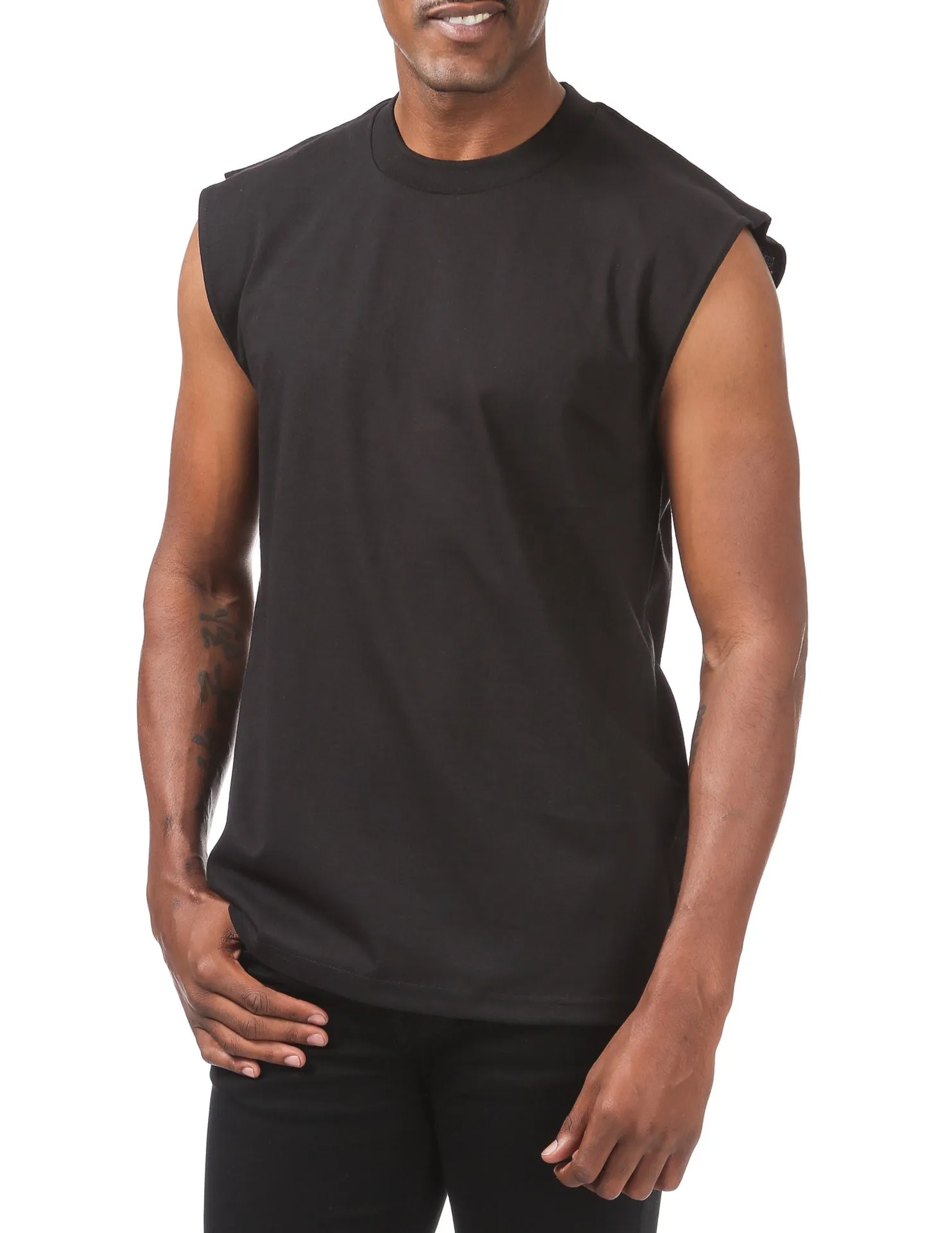 Pro Club Heavyweight Sleeveless Muscle Tee - BLACK