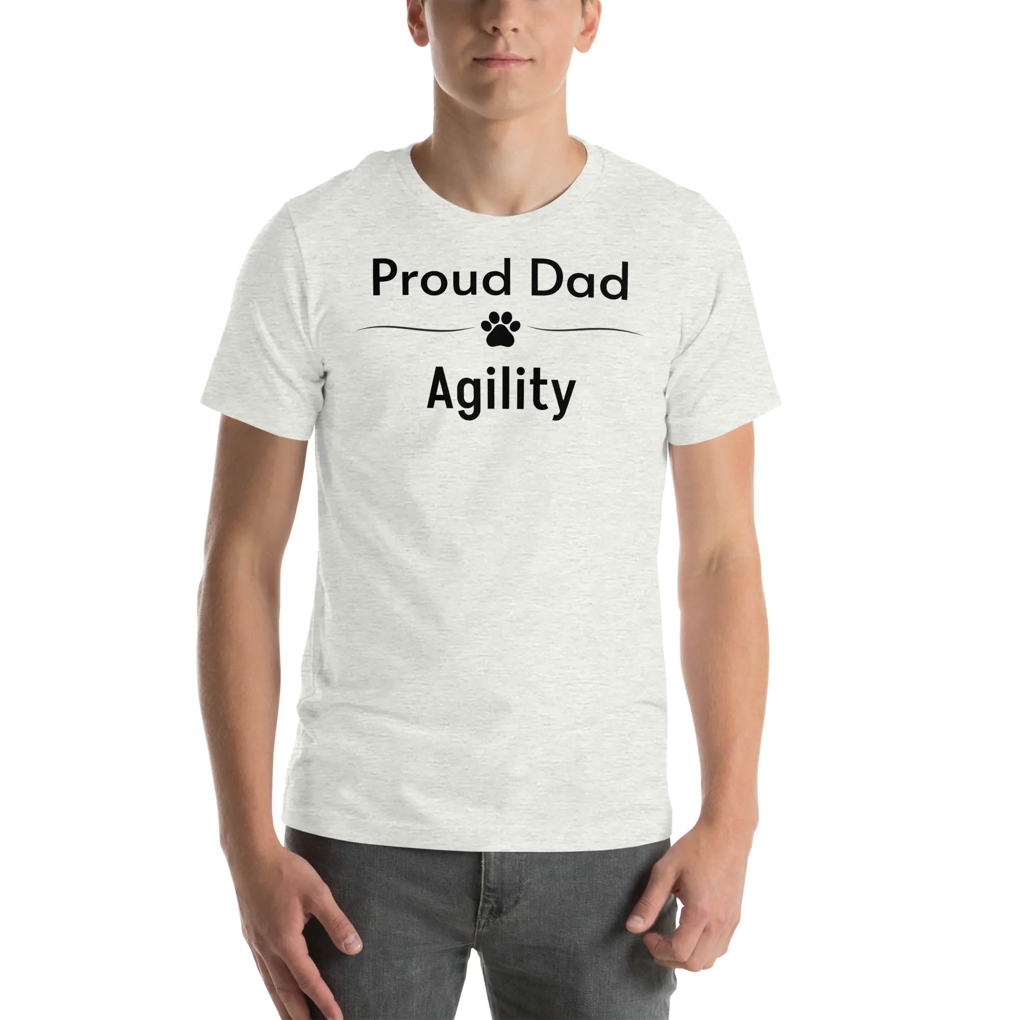 Proud Agility Dad T-Shirts - Light