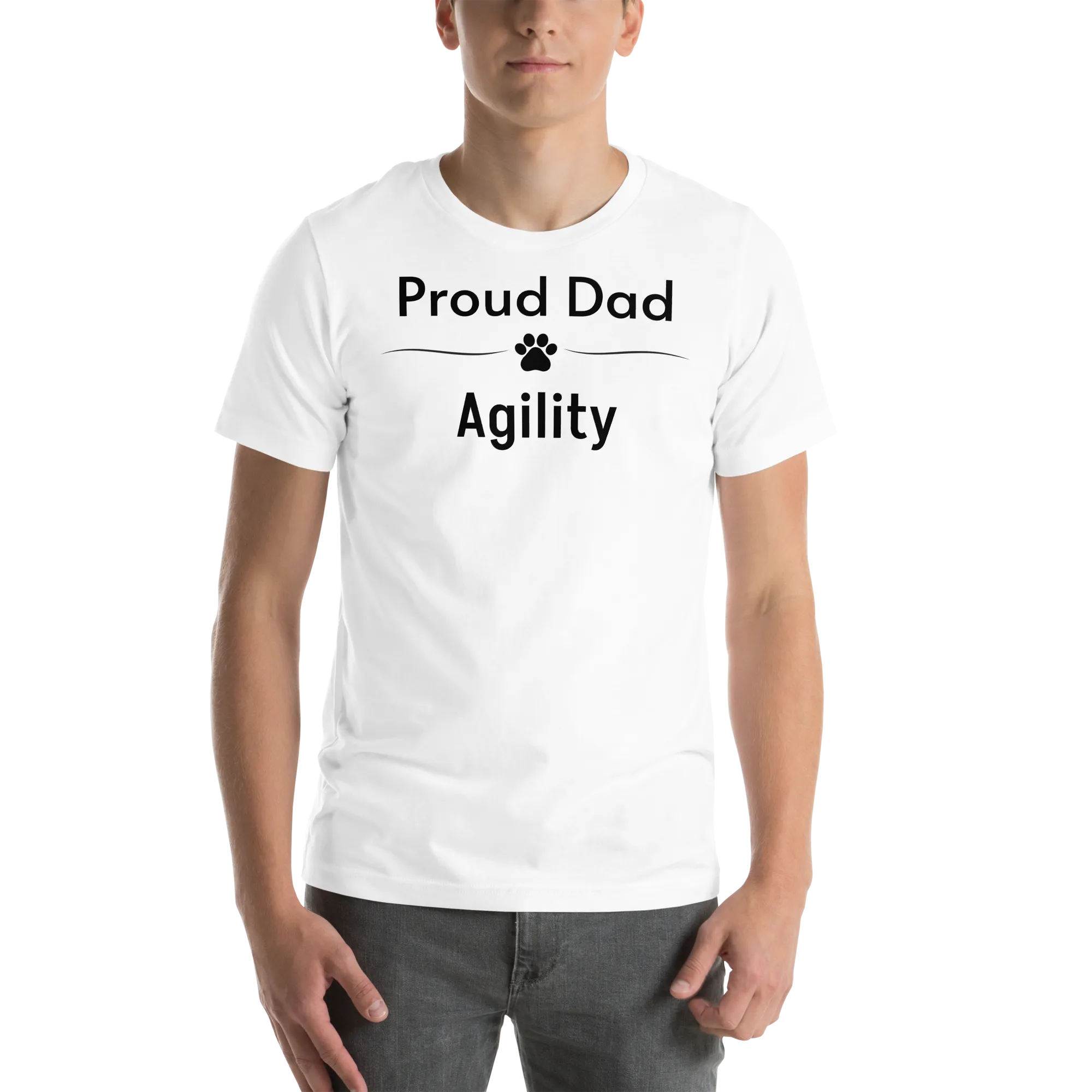 Proud Agility Dad T-Shirts - Light