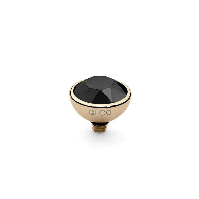 Qudo Bottone 10mm Gold Topper - Jet Black