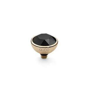 Qudo Bottone 10mm Gold Topper - Jet Black