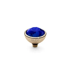 Qudo Bottone 10mm Gold Topper - Majestic Blue