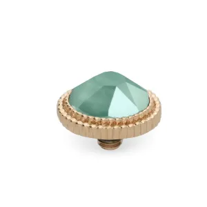 Qudo Fabero 10mm Gold Topper - Mint green