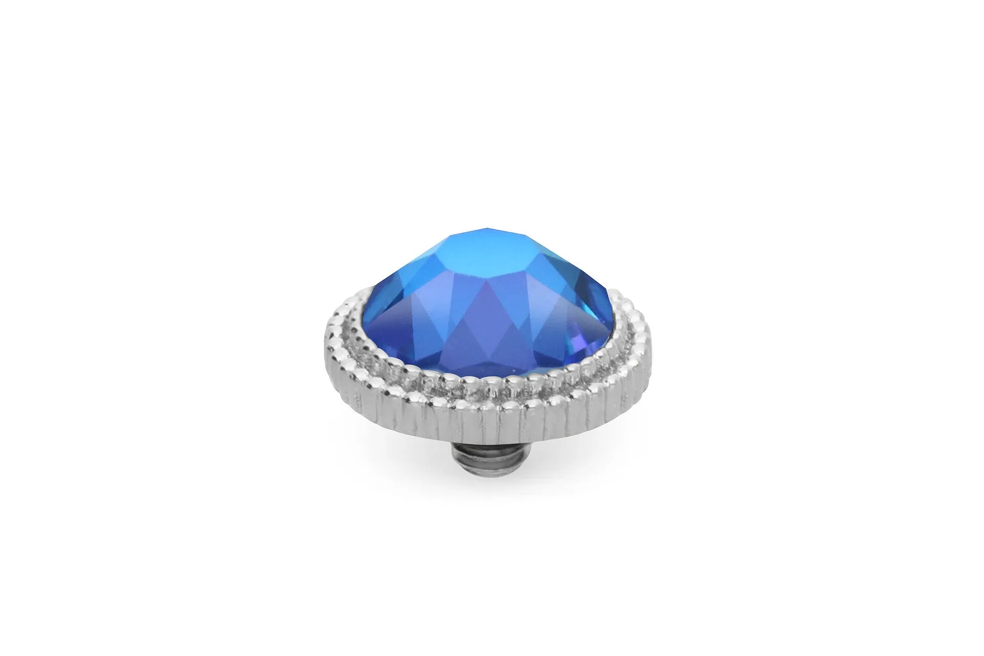 Qudo Fabero 10mm Silver Topper - Royal Blue Delite