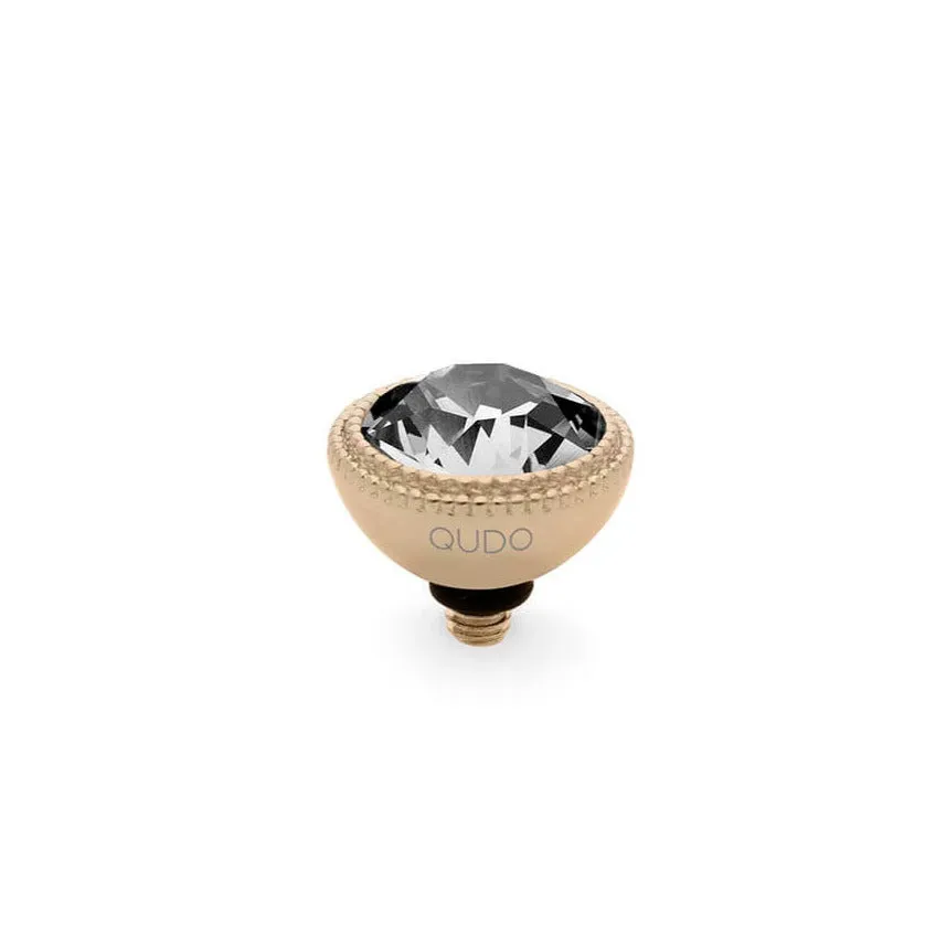 Qudo Fabero 11mm Gold Topper - Crystal
