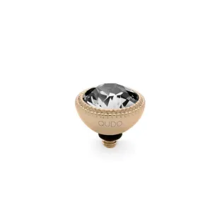 Qudo Fabero 11mm Gold Topper - Crystal