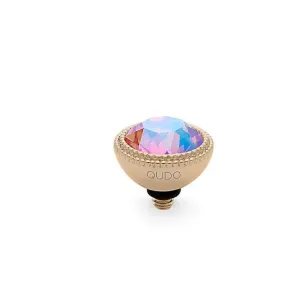 Qudo Fabero 11mm Gold Topper - Light Rose Shimmer