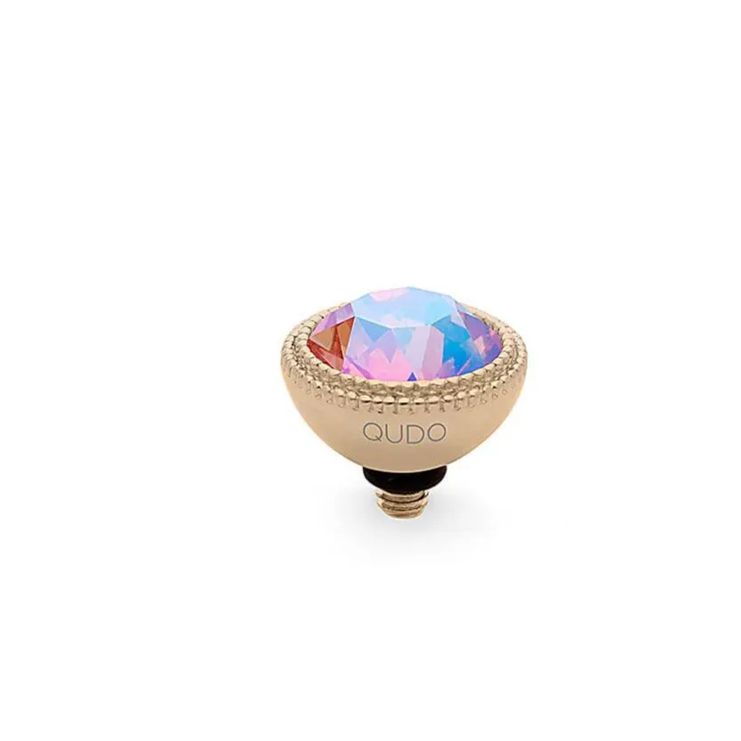 Qudo Fabero 11mm Gold Topper - Light Rose Shimmer