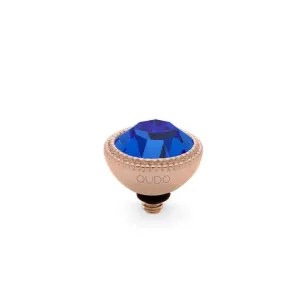 Qudo Fabero 11mm Rose Gold Topper - Sapphire