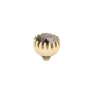 Qudo London 8mm Gold Topper - Black Patina