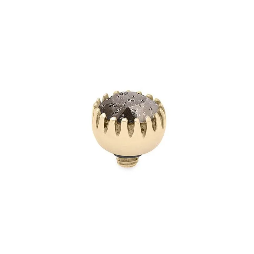 Qudo London 8mm Gold Topper - Black Patina