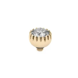 Qudo London 8mm Gold Topper - Silver Patina